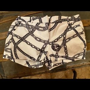 Michael Kors sexy shorts w/silver chain pattern